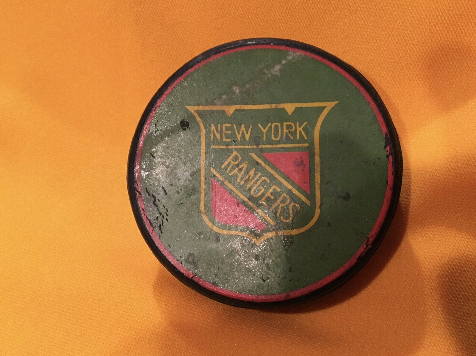 Rare Vintage New York Rangers 1960’s Japan Nhl Hockey Puck