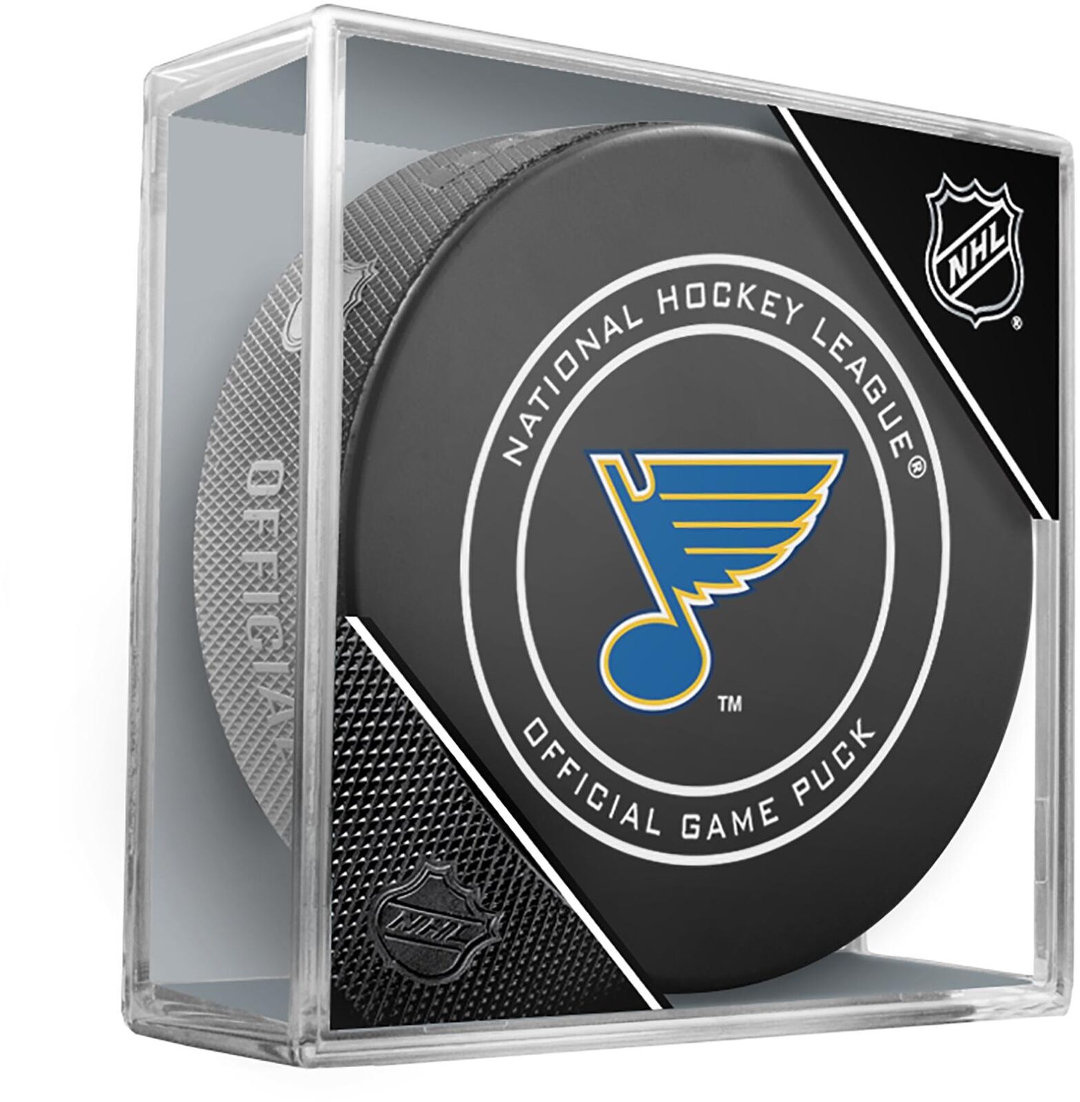 St. Louis Blues Unsigned InGlasCo Official Game Puck - Fanatics