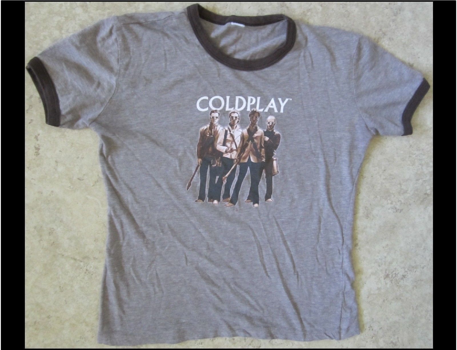 COLDPLAY Junior Size Brown T-Shirt
