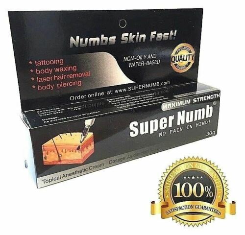 30g SUPER NUMB Numbing Cream Waxing Laser Tattooing Piercings  Dr