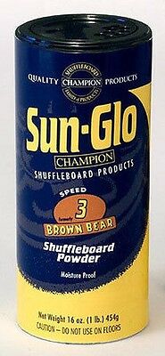 Sun-Glo Brown Bear Shuffleboard Alley Shuffle Board Powder Wax Sand # 3 Three