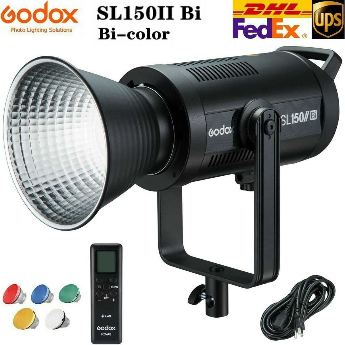 Godox Sl150iibi Sl150wii Bi-color Video Light 200w Cob Daylight Continuous Light
