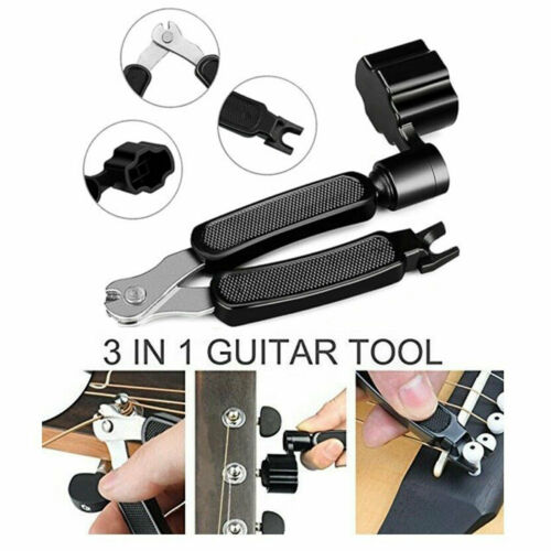 3 In 1 Guitar Winder String Cutter Pin Puller Tool For Guitar Banjo Mandolin
