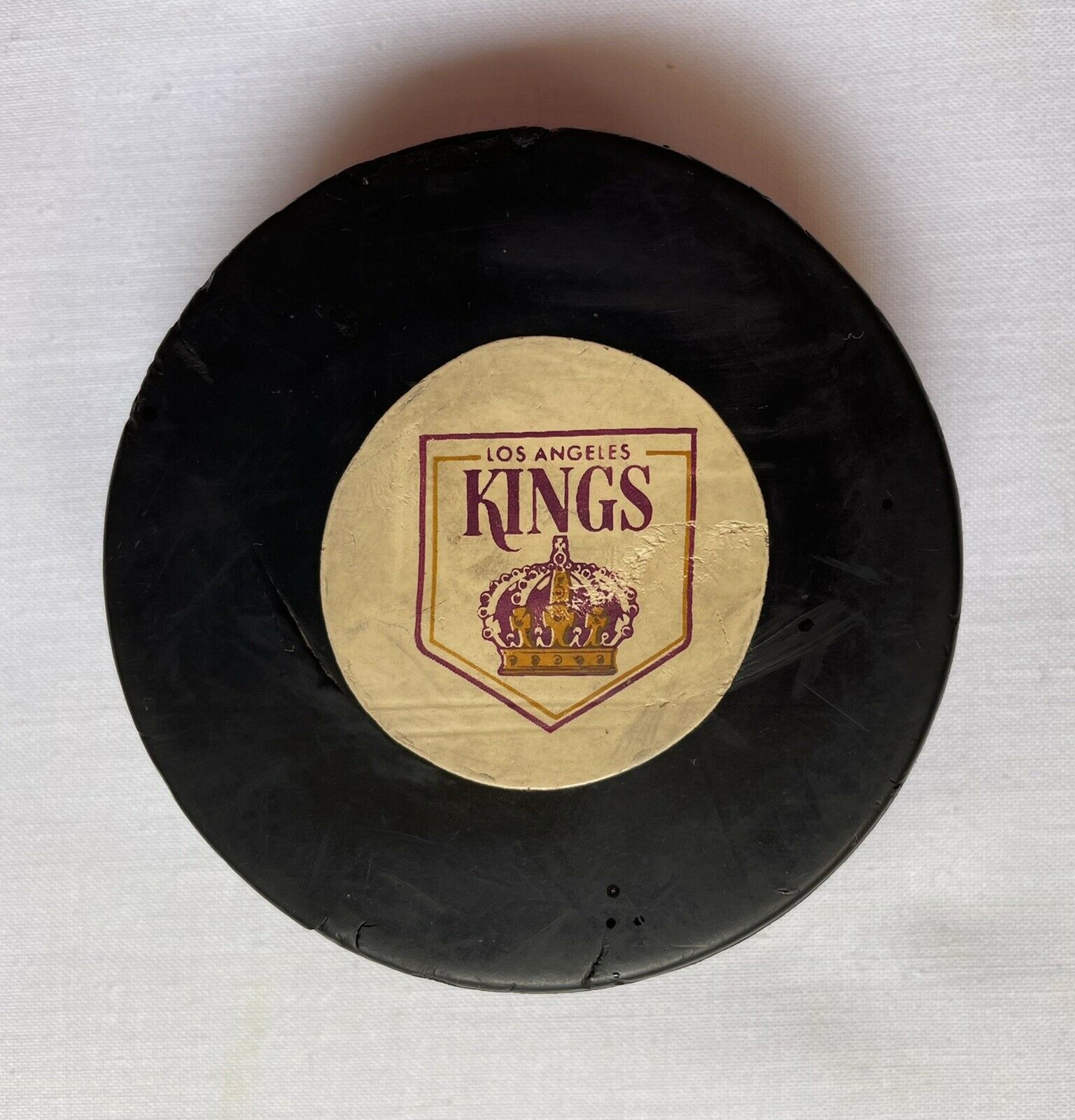 Los Angeles Kings 1967-1968 Rubber Reverse Art Ross Converse Vintage Nhl Puck