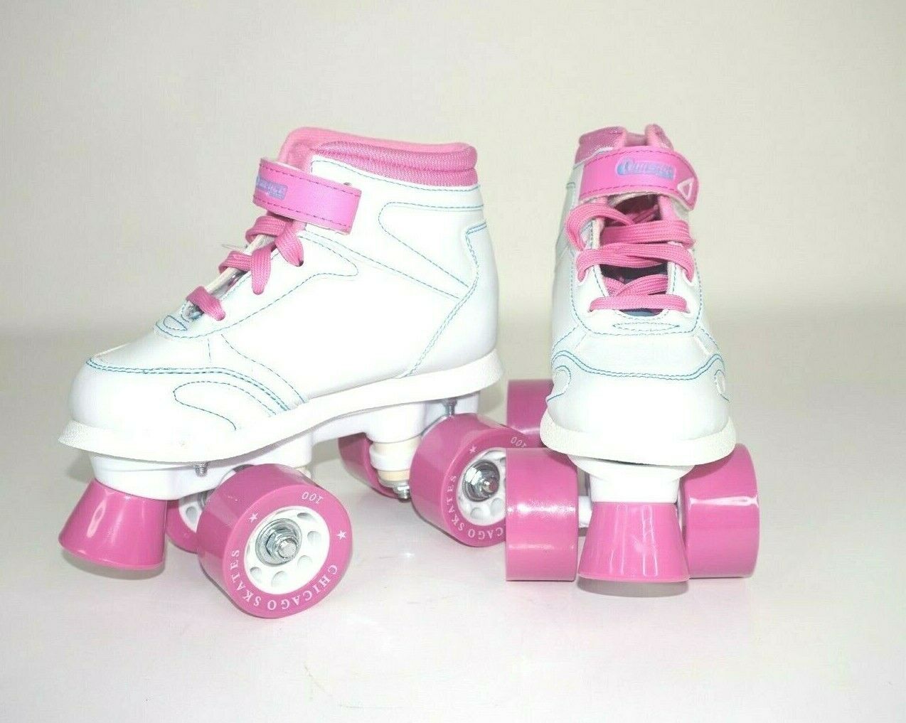 Chicago Roller Quad Skates Girls Sidewalk Sneaker Type 3/4 Boot White  J12