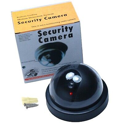 Fake Dummy Dome Surveillance Security Camera CCTV - Flashing LED Record Light