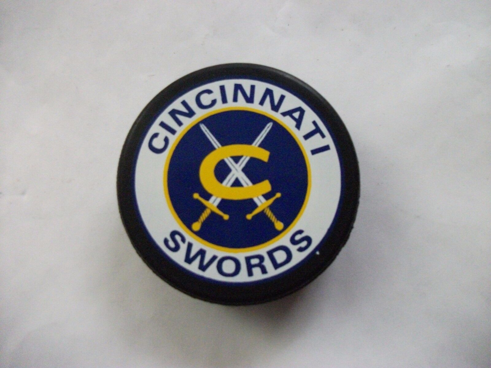 Vintage Cincinnati Swords Ahl Hockey Puck