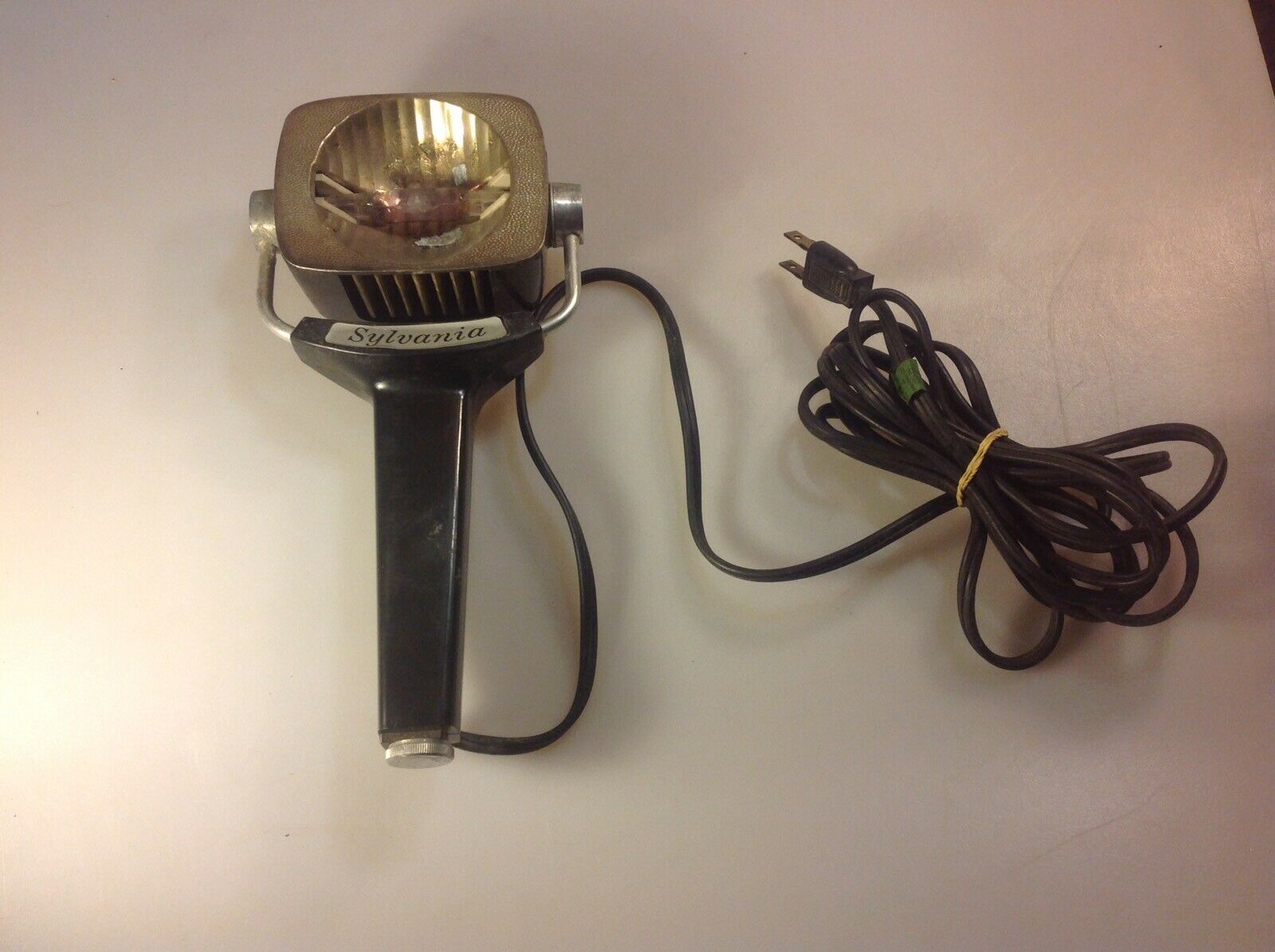Vintage Slyvania Sun Gun Movie Light / Hand Held Lamp, Model Sg-1,