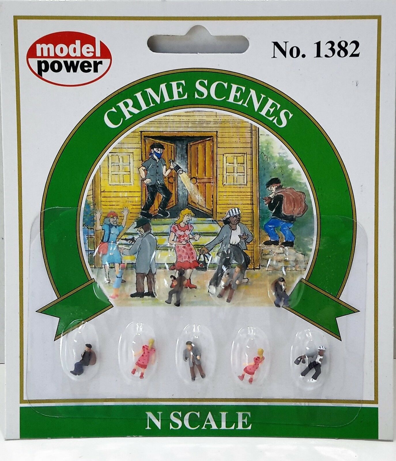 N Scale Model Power Figures 'crime Scenes' Item #1382