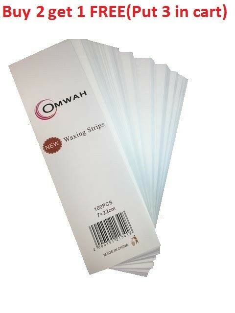 Professional Waxing Non Woven Epilating Face Body Wax Strips 100 Count Large