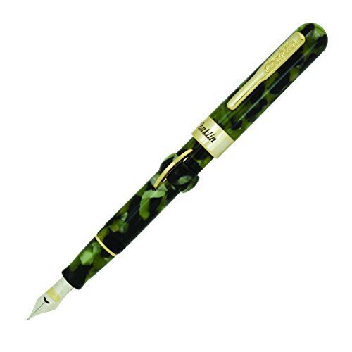 Conklin Mark Twain Crescent Filler Fountain Pen - Fine Nib Vintage Green Ck71...