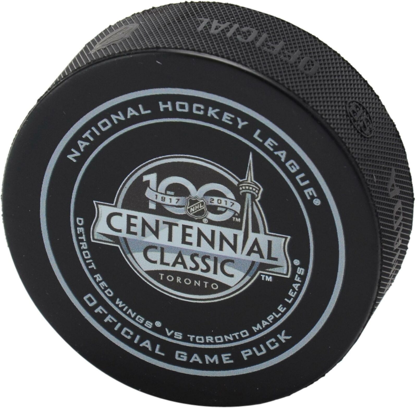 Detroit Red Wings vs Toronto Maple Leafs 2017 Centennial Classic Official Puck