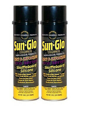 Sun-glo Silicone Shuffleboard Alley Table Spray - Set Of 2