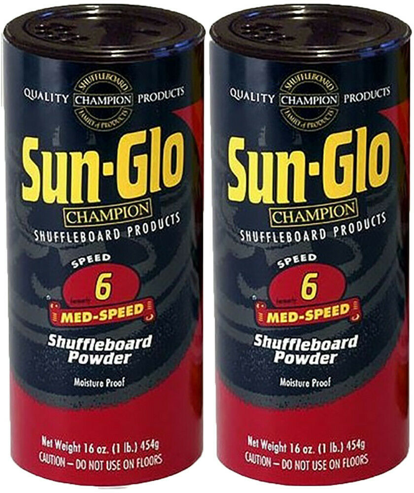 Sun Glo Shuffleboard  Powder / Wax - 6 Speed -2 Pack