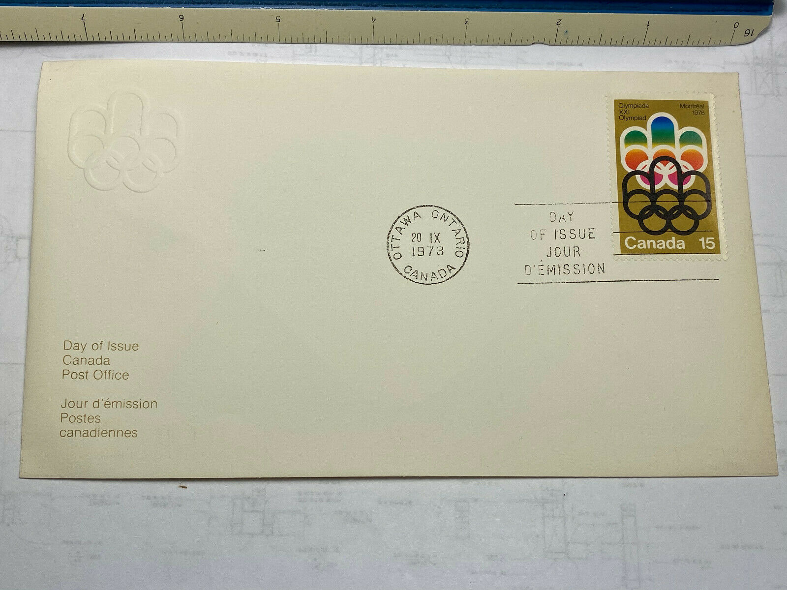 Canada First Day Cover Olympics 1973 Set Of Two