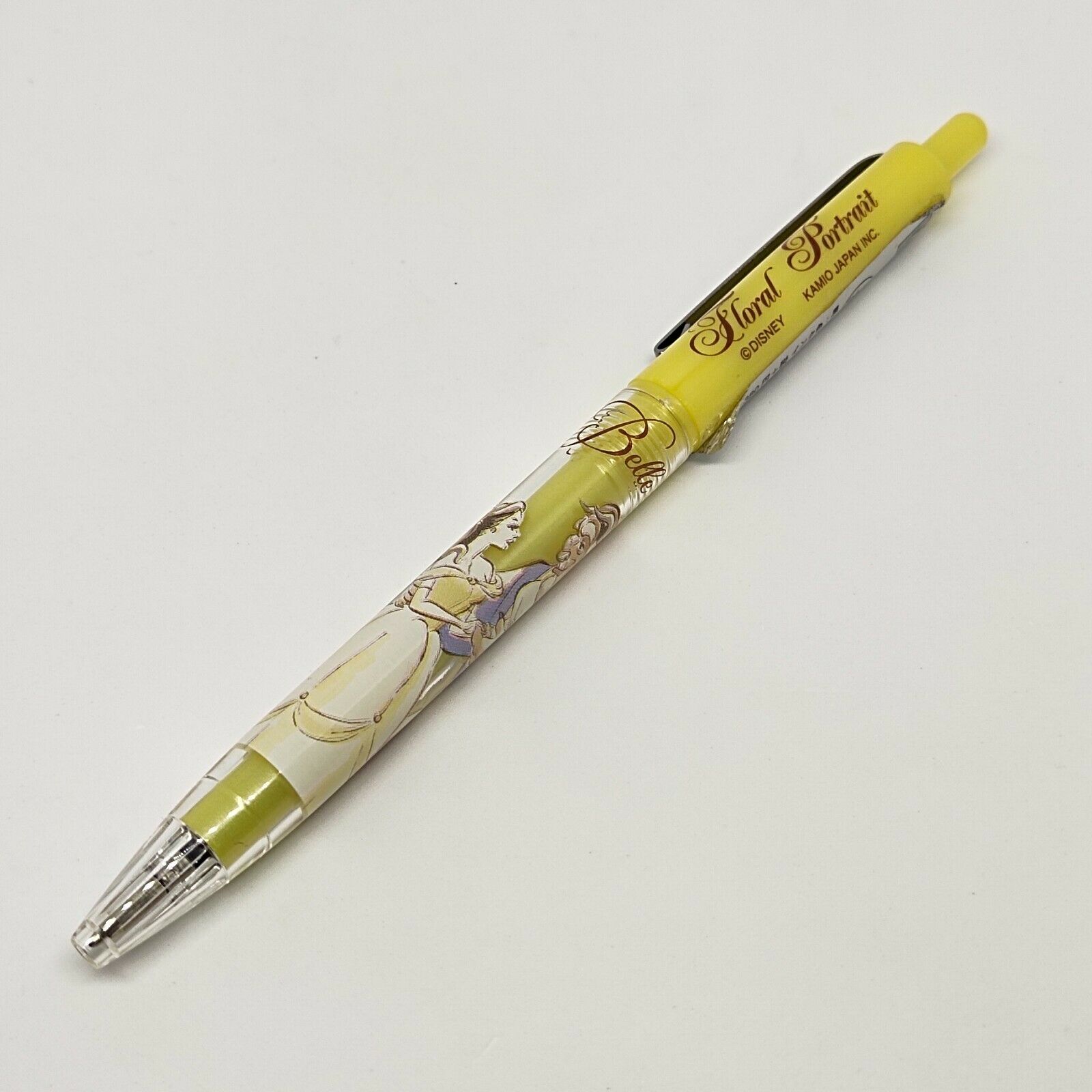 Japan Disney Style Belle Beauty And The Beast Pen Ballpoint Stationery Black Ink