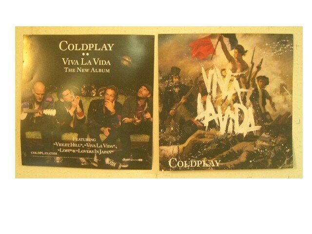 Coldplay Poster 2 Sided Viva La Vida Cold Play