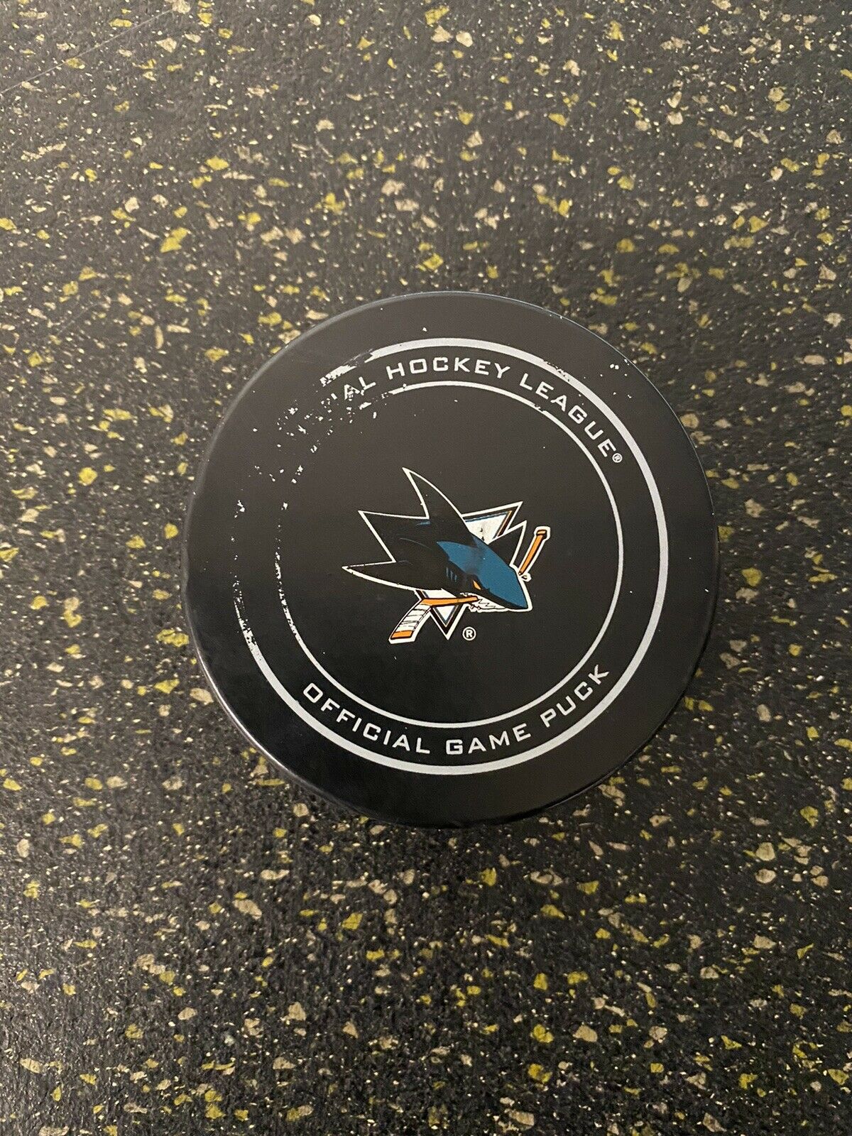 San Jose Sharks Offical Game Used Puck