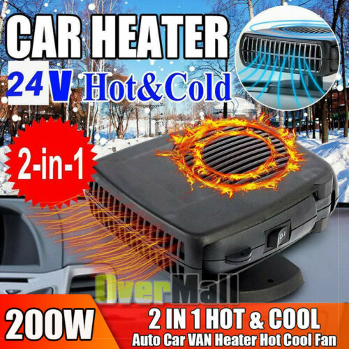 200w Portable Auto Heater Heating Cooling Fan Defroster Demister For Car Truck