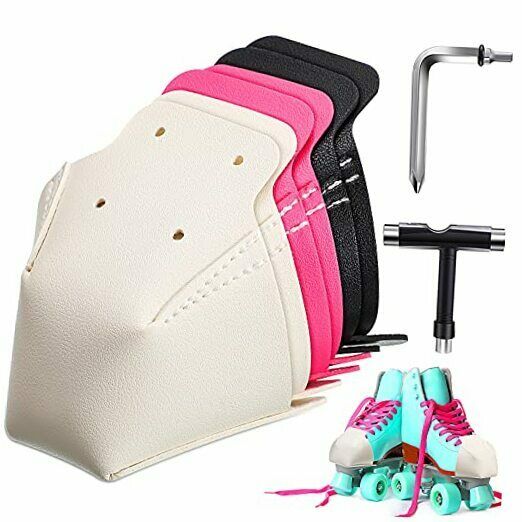 6 Pieces Toe Cap Guards Protectors With All-in-one Skate Tools Artificial