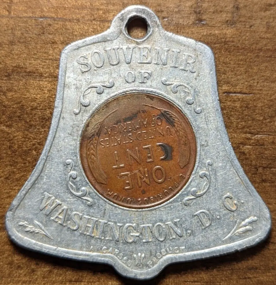 1948 Souvenir of Washington D. C.  District of Columbia Encased Cent Token